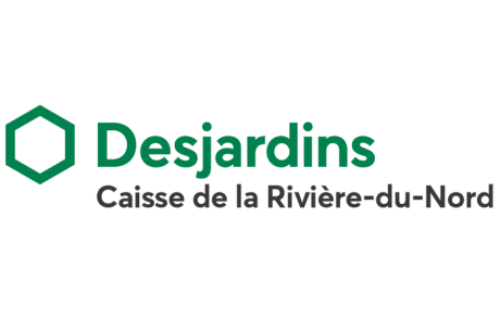 Logo caisse Desjardins, partenaire des Incroyables Comestibles Rivière-du-Nord
